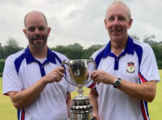 Adam Harding and Paul Sandford county pairs winners 2021